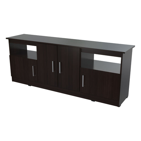 Inval Contemporary 60 inches Flat-Screen TV Stand - Espresso Wengue