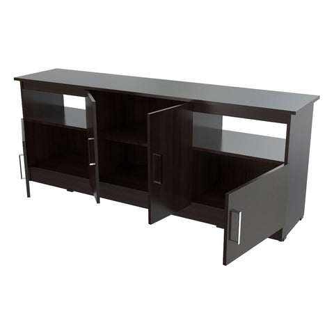 Inval Contemporary 60 inches Flat-Screen TV Stand - Espresso Wengue