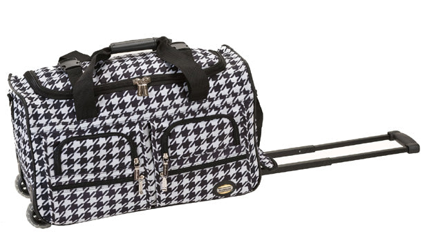 Rockland Deluxe Rolling Duffle Bag - Kensington Pattern