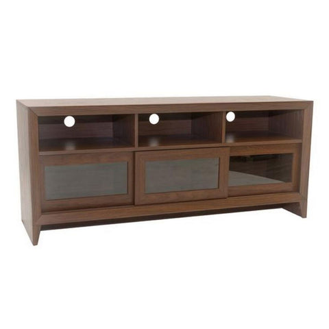 Urban Designs Modern TV Stand with Storage For TV Up To 60 - Hickory
