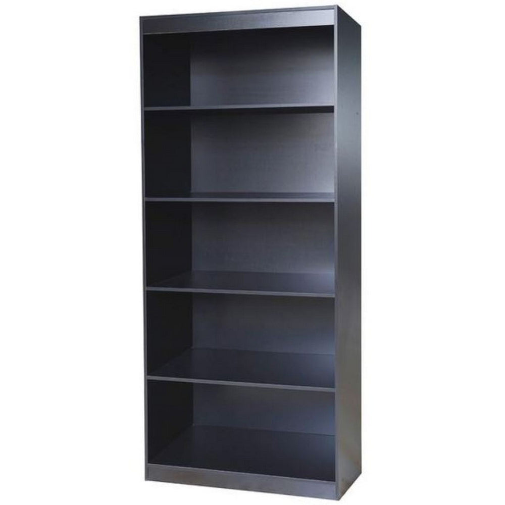 Urban Designs Home 5 Shelf Bookcase - Black