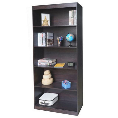 Urban Designs Home 5 Shelf Bookcase - Wenge