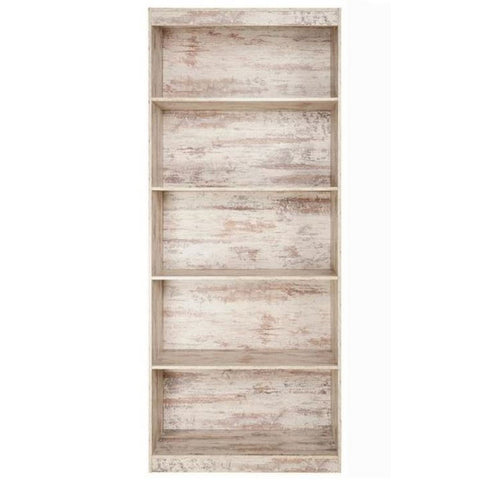 Urban Designs Home 5 Shelf Bookcase - White Wash