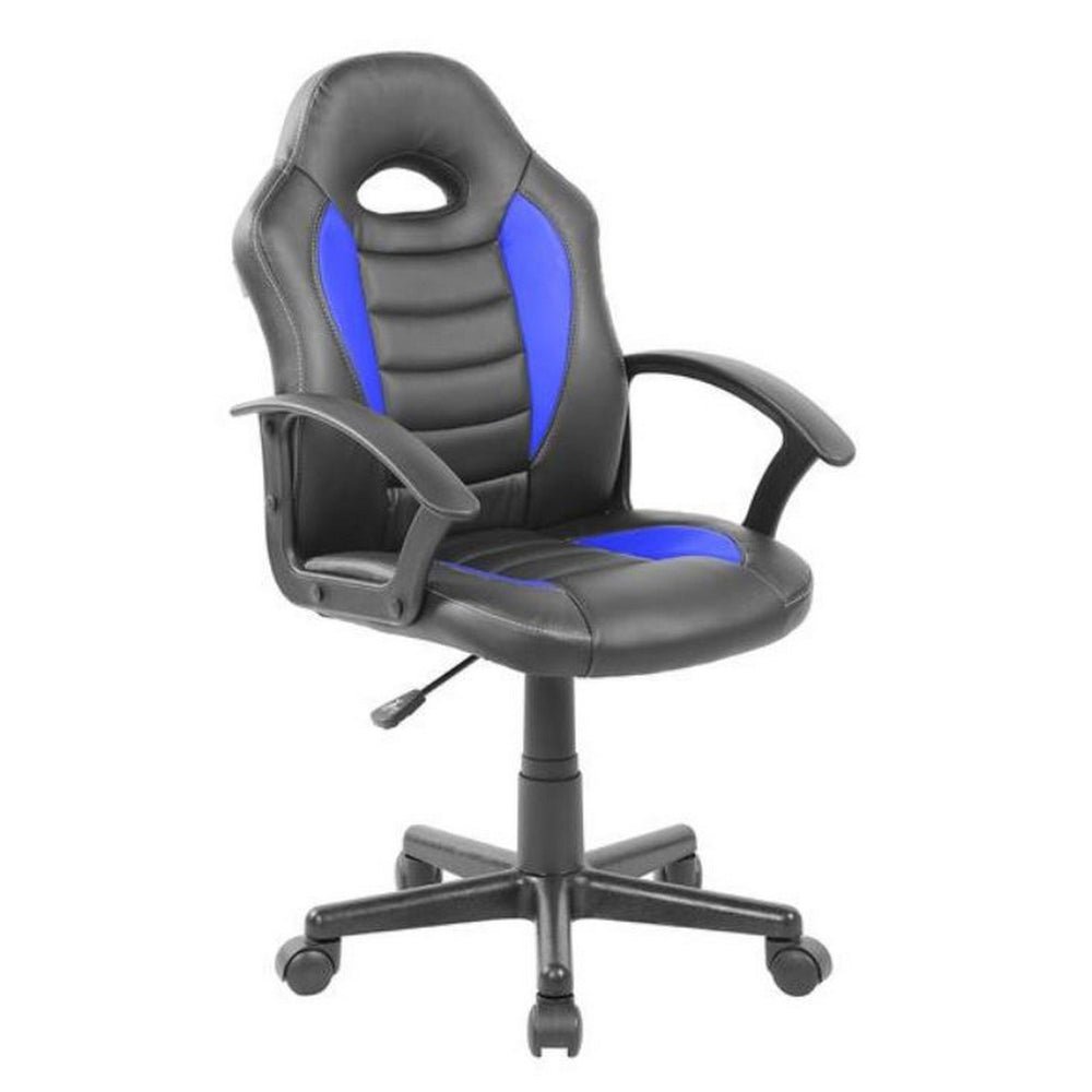 Urban Designs Kids Gaming and Student Racer Chair with Wheels - Black