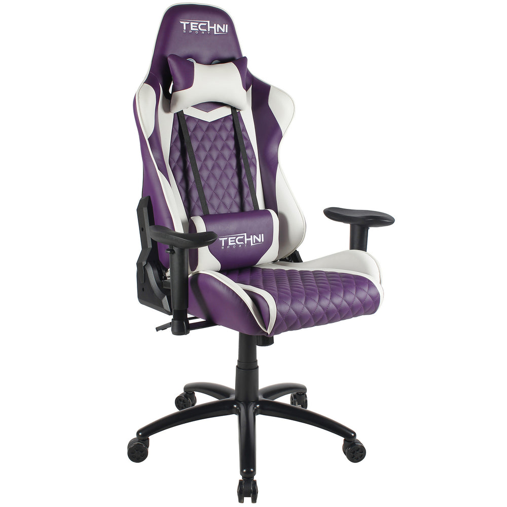 Techni Sport Home Office Racing Style PC Gaming Chair - Purple