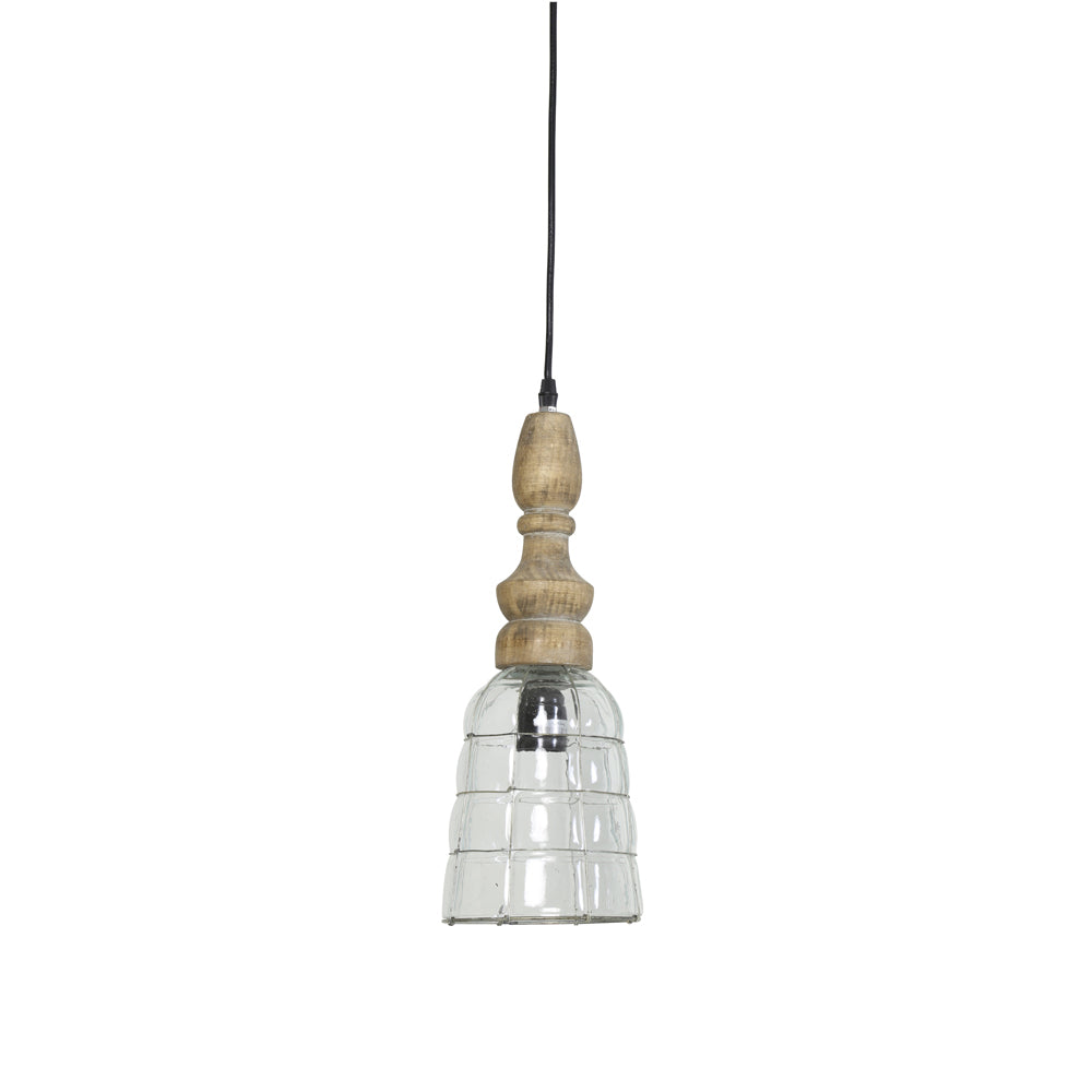 LightMakers 3051084 SACHA Hanging Lamp Glass Metal, Small