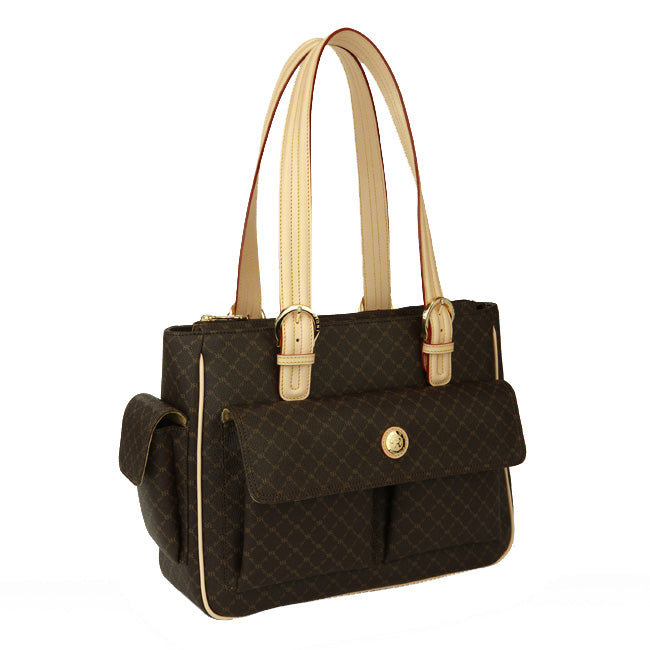 Rioni Signature Accessory Shoulder Bag Handbag Purse - Brown