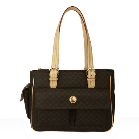 Rioni Signature Accessory Shoulder Bag Handbag Purse - Brown