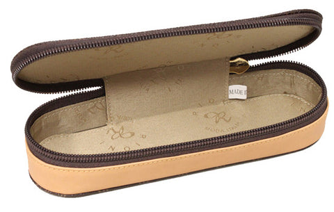 Rioni Signature Sunglasses Eyeglass Case - Brown