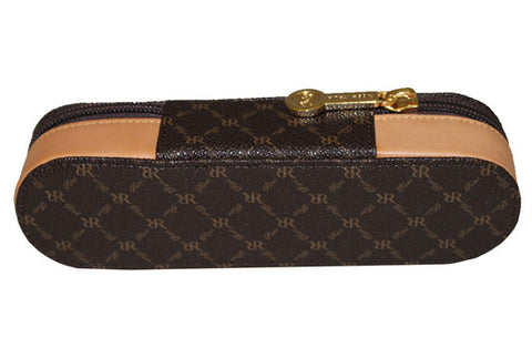 Rioni Signature Sunglasses Eyeglass Case - Brown