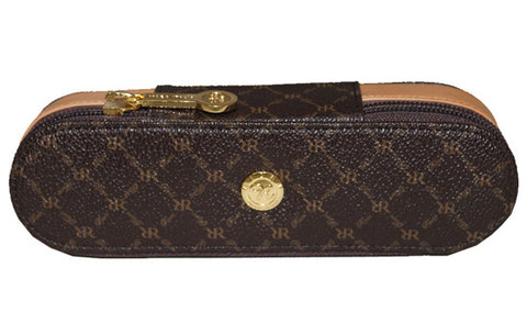 Rioni Signature Sunglasses Eyeglass Case - Brown