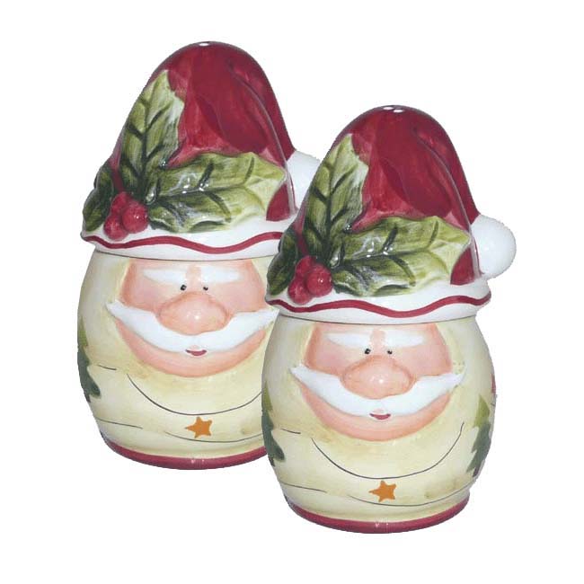 Santa Claus Christmas Collection Handcarfted Salt & Pepper Shaker Set