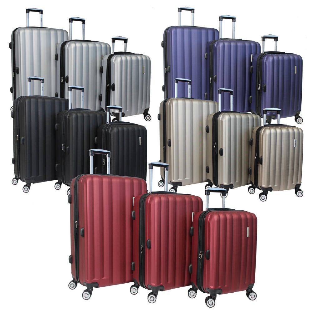 World Traveler Adventure 3-piece Hardside Lightweight Spinner Luggage Set