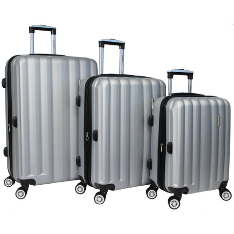 World Traveler Adventure 3-piece Hardside Lightweight Spinner Luggage Set