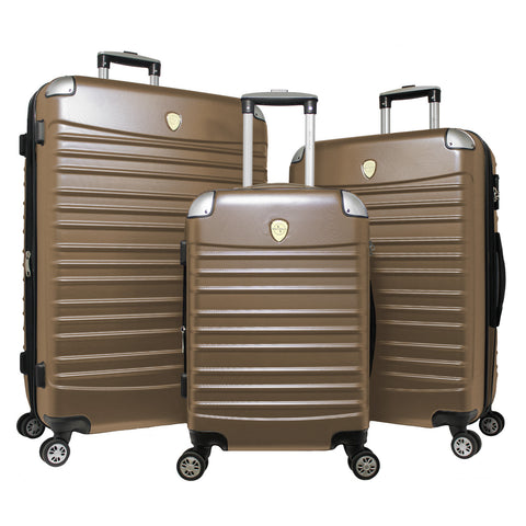 World Traveler Expedition 3-piece Hardside Spinner Luggage Set