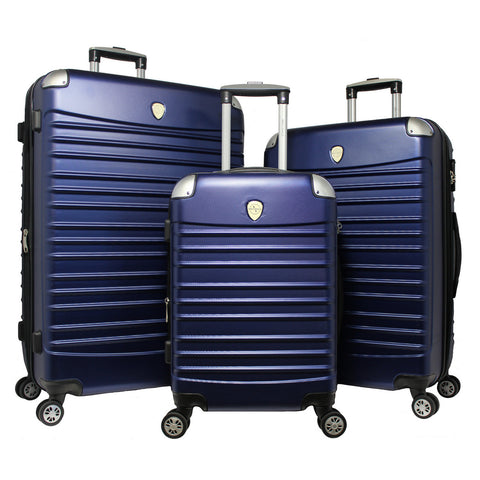 World Traveler Expedition 3-piece Hardside Spinner Luggage Set